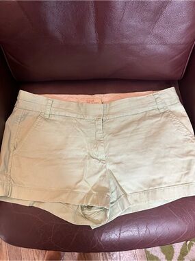 J. Crew Light Sage Cotton Chino Shorts